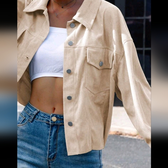 Women Casual Solid Color All-Match Jacket For Autumn - Picture 3 of 4